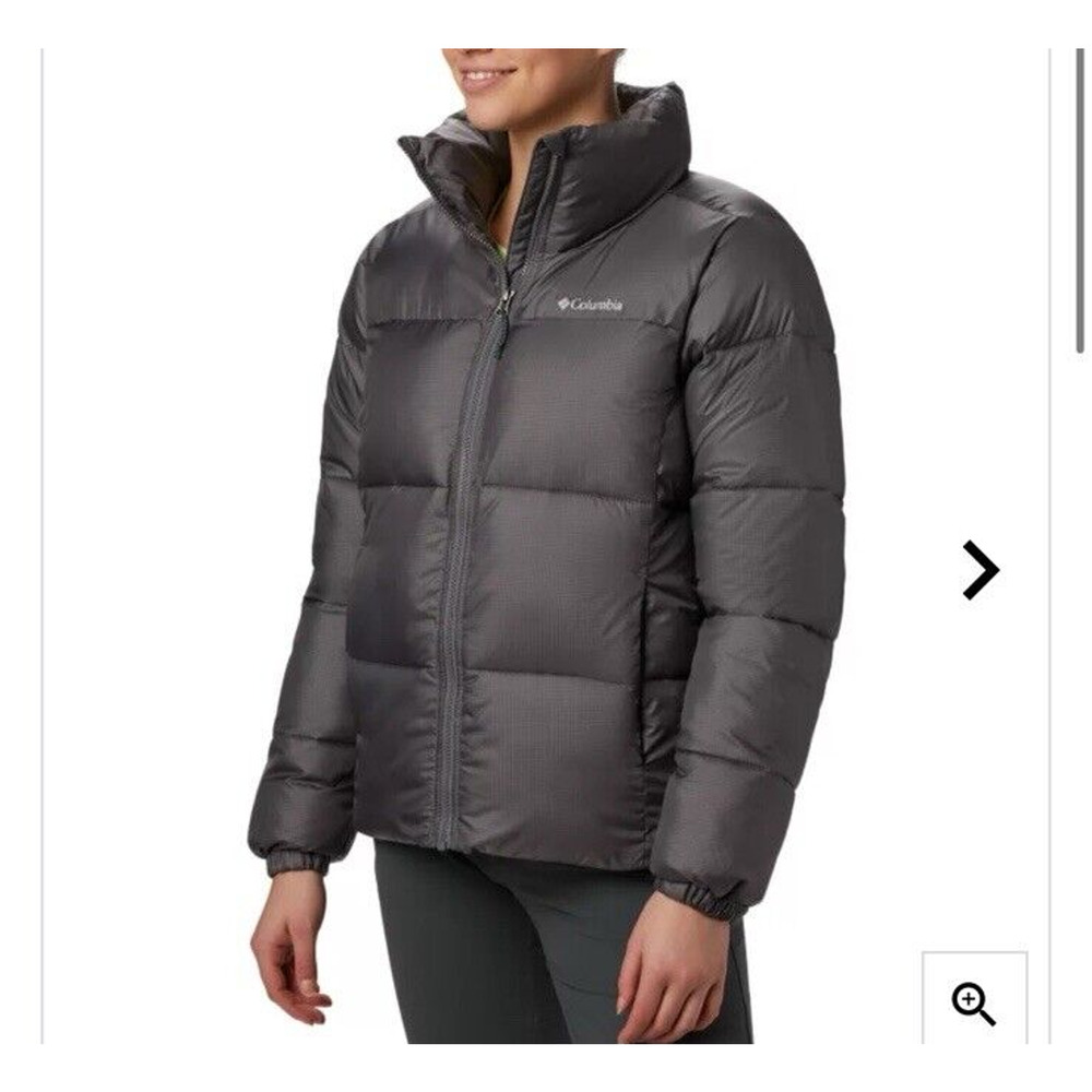 NEW Columbia Womens Puffect Puffer Jacket City Grey Winter Zip Pockets Size XL - Picture 5 of 5